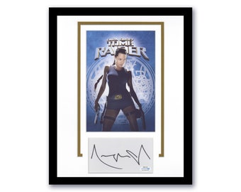 Angelina Jolie &quot;Tomb Raider&quot; AUTOGRAPH Signed &#39;Lara Croft&#39; Framed 11x14 Display