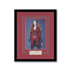 Elizabeth Olsen &quot;Avengers&quot; AUTOGRAPH Signed Custom Framed 11x14 Display