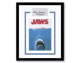 Susan Backlinie "Jaws" AUTOGRAFO Firmato 'Chrissie' Espositore con cornice 11x14