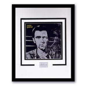 Peter Gabriel &quot;Peter Gabriel (Melt)&quot; AUTOGRAPH Signed Framed 11x14 Display