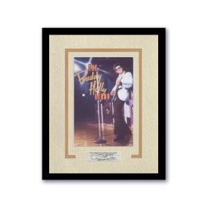 Gary Busey &quot;The Buddy Holly Story&quot; AUTOGRAPH Signed Framed 11x14 Display