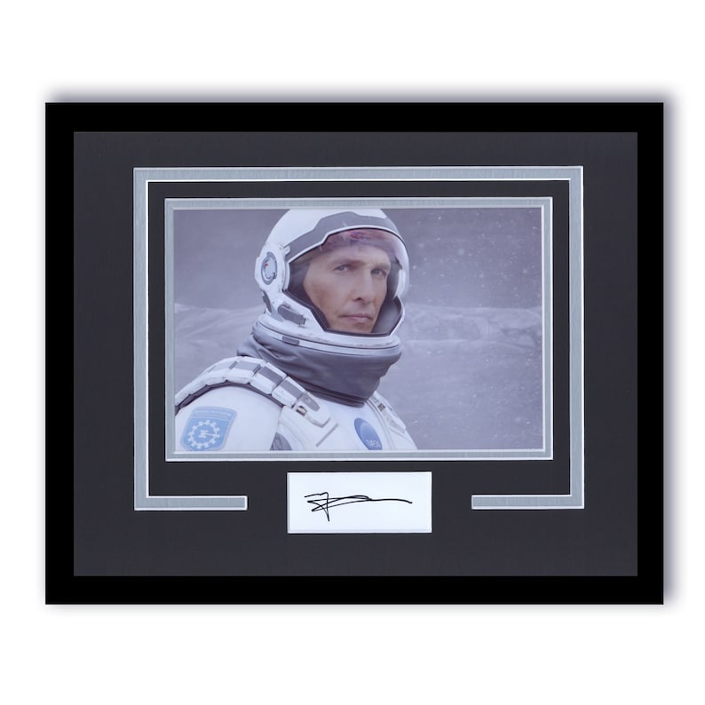 Matthew McConaughey "Interstellar" AUTOGRAPH Signed Framed 11x14 Display image 1