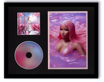 Nicki Minaj &quot;Pink Friday 2&quot; AUTOGRAPH Signed Custom Framed 11x14 CD Display