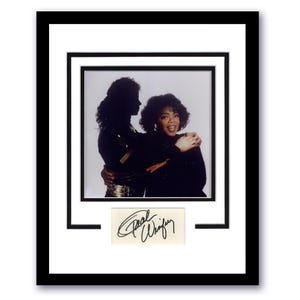 Oprah Winfrey &quot;Michael Jackson Talks... to Oprah&quot; SIGNED Framed 11x14 Display B