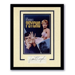 Janet Leigh &quot;Psycho&quot; AUTOGRAPH Signed Photo Framed 11x14 Custom Display