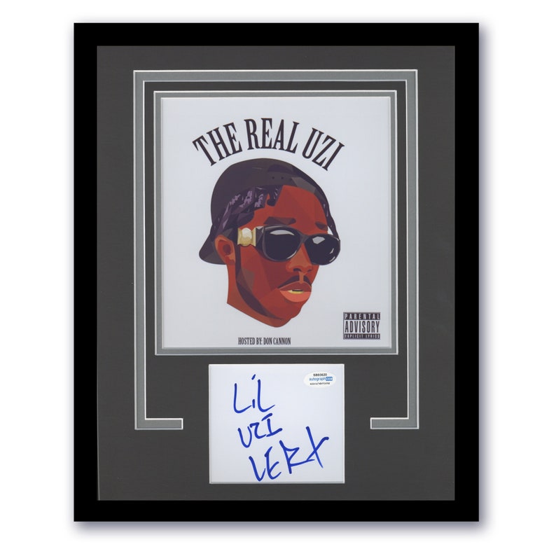 Lil Uzi Vert the Real Uzi AUTOGRAPH Signed Photo Framed 11x14 Display Etsy