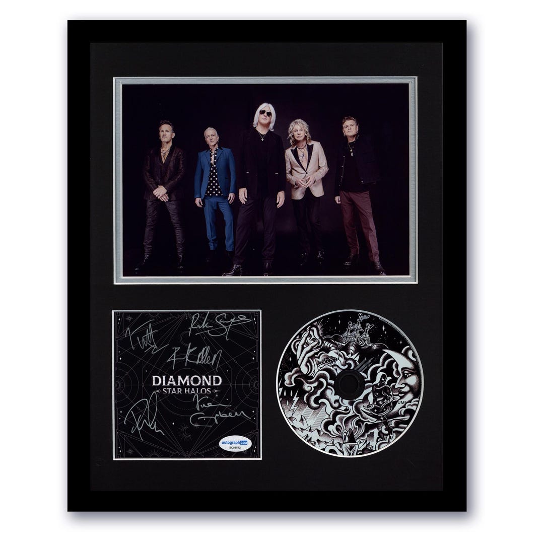 デフ・レパード「ダイアモンド・スター・ヘイロー」直筆サイン入り額