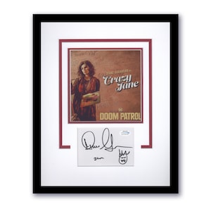 Diane Guerrero &quot;Doom Patrol&quot; SIGNED &#39;Crazy Jane&#39; Sketch Framed 11x14 Display