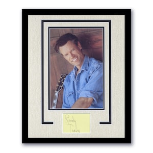 Randy Travis &quot;Forever and Ever, Amen&quot; AUTOGRAPH Signed Framed 11x14 Display