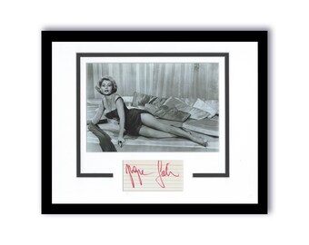 Zsa Zsa Gabor AUTOGRAPH Signed Photo Custom Framed 11x14 Matted Display