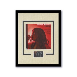 Maren Morris &quot;Hero&quot; AUTOGRAPH Signed Custom Framed 11x14 Matted Display C