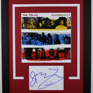Sting &quot;Synchronicity&quot; AUTOGRAPH Signed Photo Custom Framed 16x20 Display