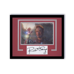 Robert Downey Jr. &quot;Avengers: Endgame&quot; SIGNED Iron Man Framed 11x14 Display