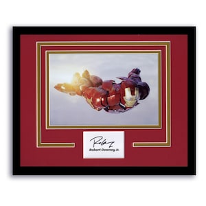 Robert Downey Jr. « Iron Man » autographe signé personnalisé encadré 11 x 14 écran B