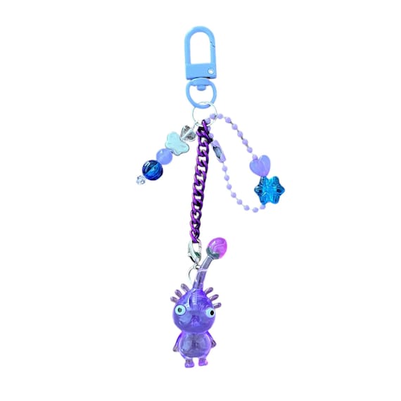 ピクミン PIKMIN ボーチェーンキーホルダー (全種類) Pikmin Beaded Keychain | Purple, Glow, Yellow | Bandai