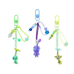 Pikmin Beaded Keychain | Purple, Glow, Yellow | Bandai Nintendo Japan Accessory 2