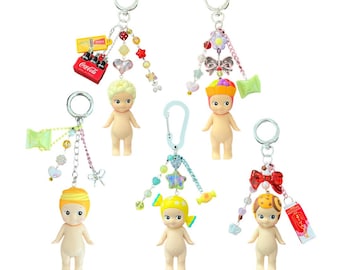 Sonny Angel Sweets Series Keychain | Handmade Candy, Cookie, Popcorn Bag Charm