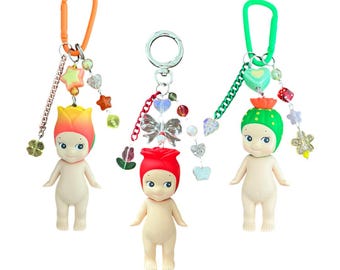 Llavero de flores Sonny Angel / Tulipán, rosa, cactus / Serie de flores / Completamente nuevo