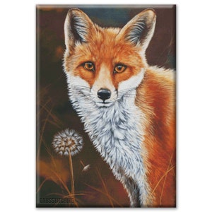 Kruissteek patroon Vos en de paardenbloem | Wild Animal Cross Stitch PDF Instant Download | Little Fox Cross Stitch Chart | Schattige dieren