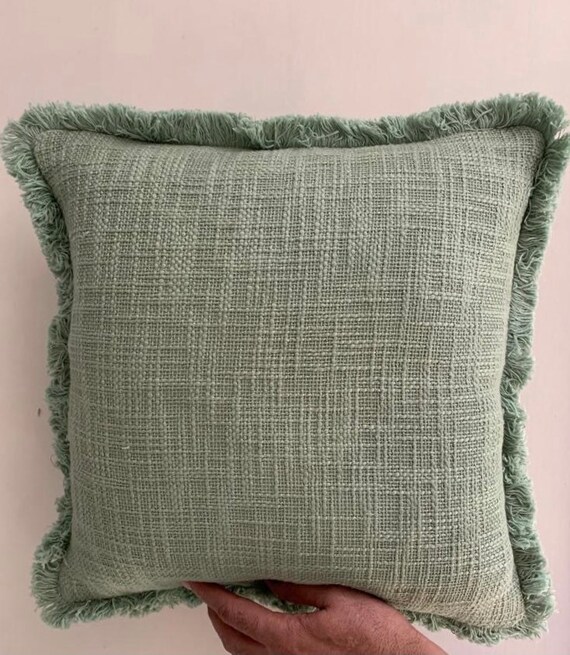 Sage top cushion covers