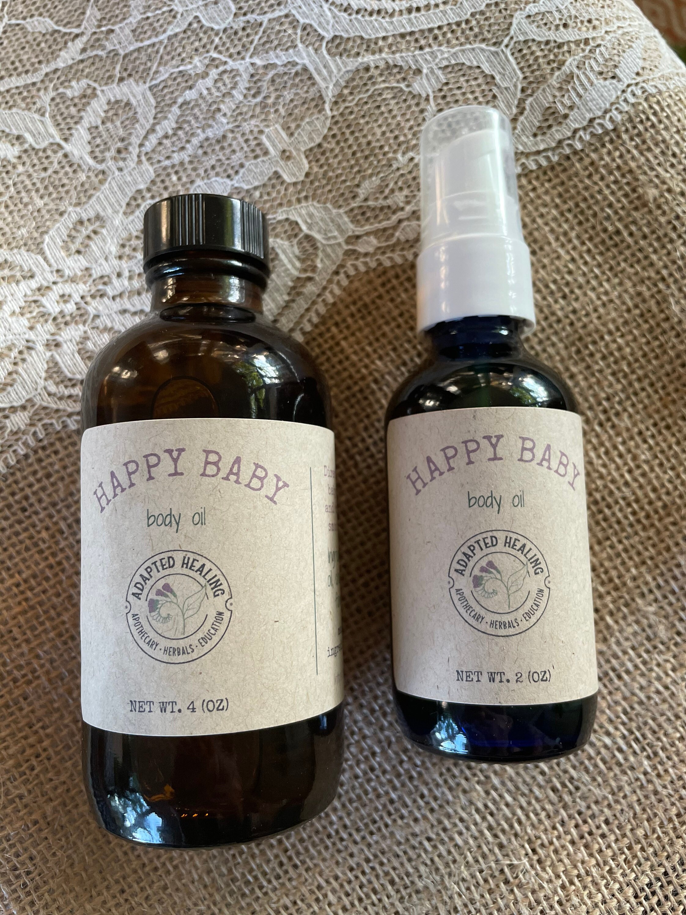 Happy Baby body oil Etsy