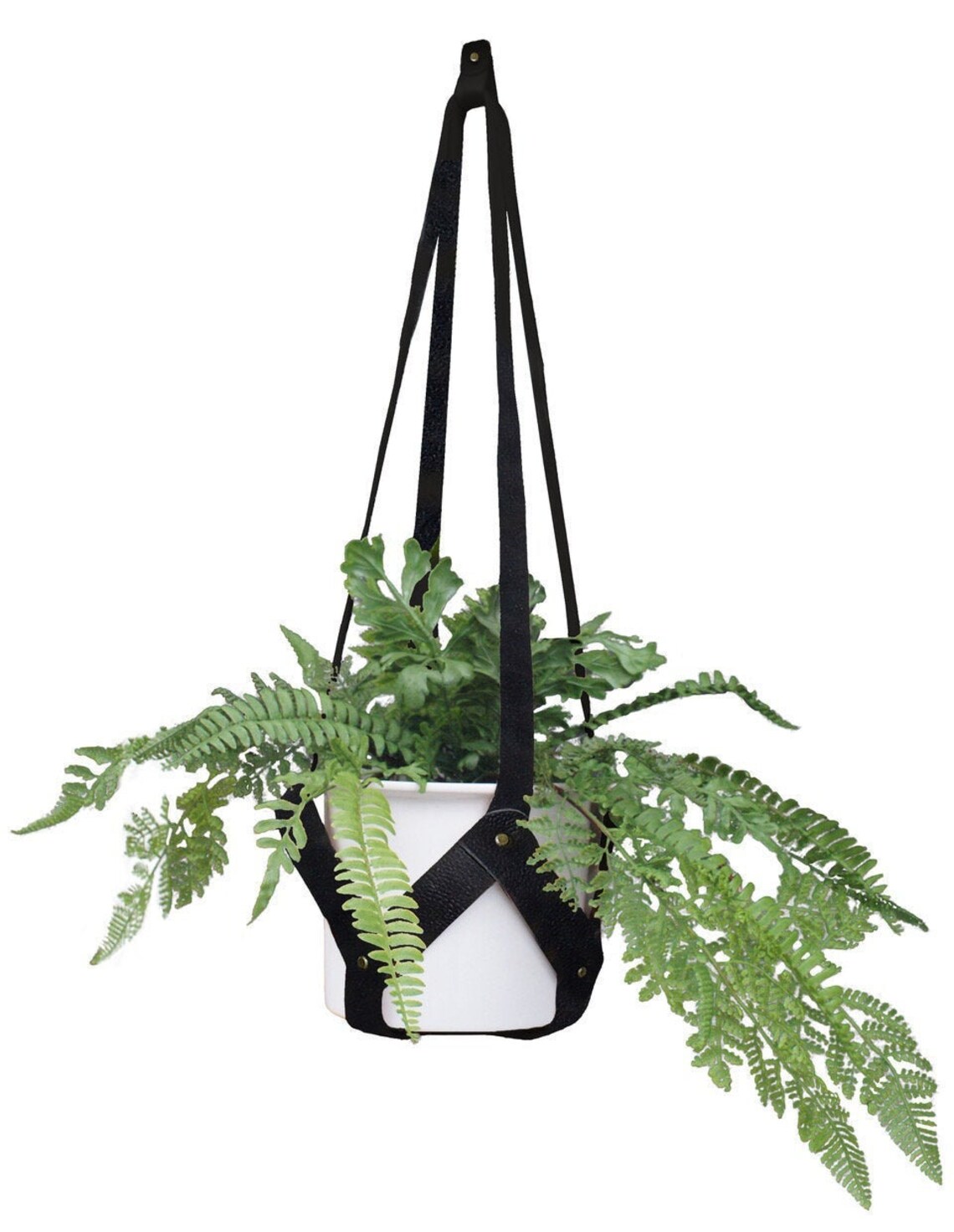 Genuine Leather Plant Hanger Indoor Hanging Leather Boho Etsy