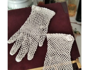 Gehaakte handschoenen. Formele handschoenen. Moeder van de bruidhandschoenen. Bruidsmeisjeshandschoenen.