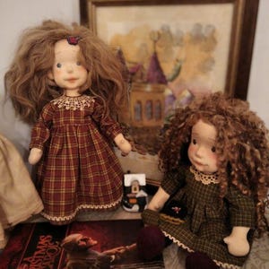 Puppe im Waldorf-Stil. Kunstpuppe. Handgefertigt. Weihnachtsgeschenk. Textilpuppe. Geschenk zu Weihnachten. Різдвяний подарунок.