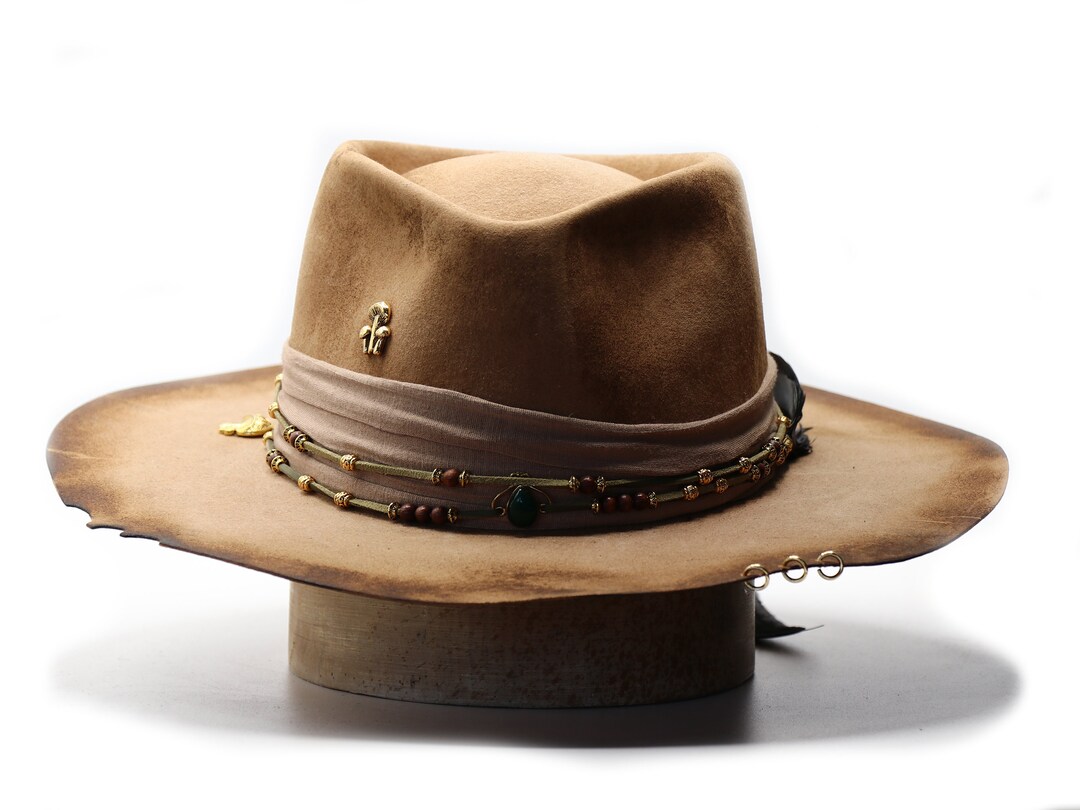 Tiny Rascal Hat Handmade Fedora RASCAL - Hat - Festival Hat - Wide Brim Hat - Hat Women ...