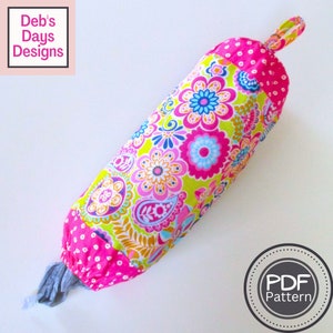 Decorative Grocery Bag Holder PDF SEWING PATTERN, Digital Download, How to Make a Fabric Storage Container, Organize Plastic Kitchen Sacks