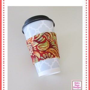 Coffee Cup Sleeve PDF Sewing Pattern Digital Download DIY - Etsy