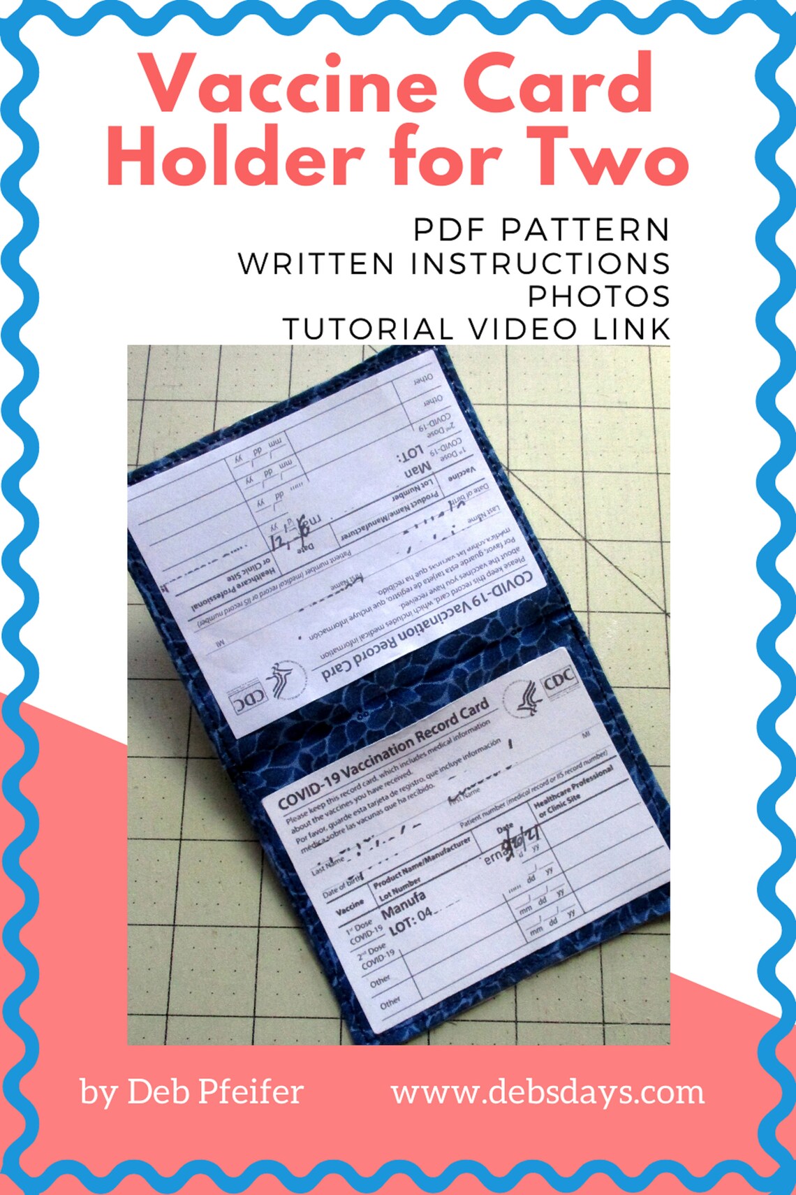 Vaccine 2 Card Holder SEWING Pattern PDF Digital Download | Etsy