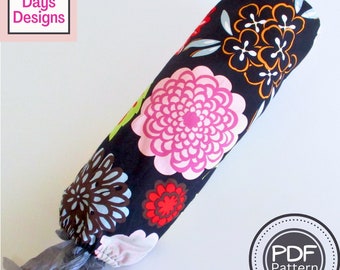 Canvas Grocery Bag Holder PDF SEWING PATTERN, Digital Download, How to Sew a Cloth Storage Container, Organize Plastic Sacks & Kitchen Bags