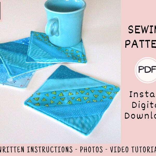 Fabric Coasters Etsy