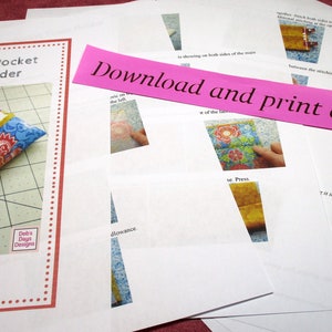 Pocket Tissue Holders PDF SEWING PATTERN Bundle, Digital Download, How to Make Decorative Cotton Fabric Cases, Easy Travel Pouch Tutorial image 4