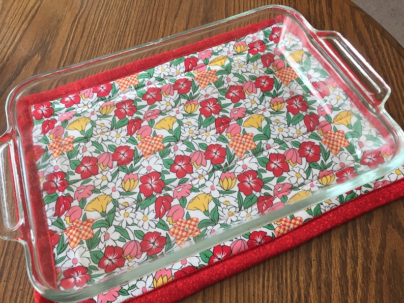 Extra Large Hot Pad PDF SEWING PATTERN, Digital Download, How to Sew a Handmade Fabric Hot Pad, Quilted Trivet for Casserole Dishes and Pans image 3