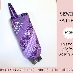 Scrap Fabric Grocery Bag Holder PDF SEWING PATTERN, Digital Download ...