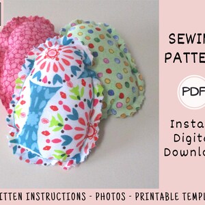 Fabric Easter Eggs PDF SEWING PATTERN, Digital Download, How to Make Handmade Stuffed Plush Eggs, Quick and Easy Springtime Holiday Tutorial Bild 3
