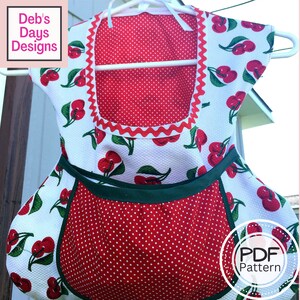 Clothespin Dress Bag PDF SEWING PATTERN, Digital Download, How to Make a Vintage Style Peg Holder, Retro Clothesline Laundry Tutorial image 1