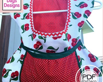 Clothespin Dress Bag PDF SEWING PATTERN, Digital Download, How to Make a Vintage Style Peg Holder, Retro Clothesline Laundry Tutorial