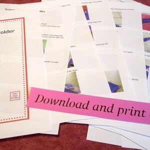 Scrap Fabric Grocery Bag Holder PDF SEWING PATTERN, Digital Download ...