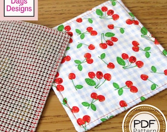 Jar Opener PDF SEWING PATTERN, Digital Download, How to Sew Homemade Rubber Jar Gripper, Decorative Fabric Bottle Grip Tutorial