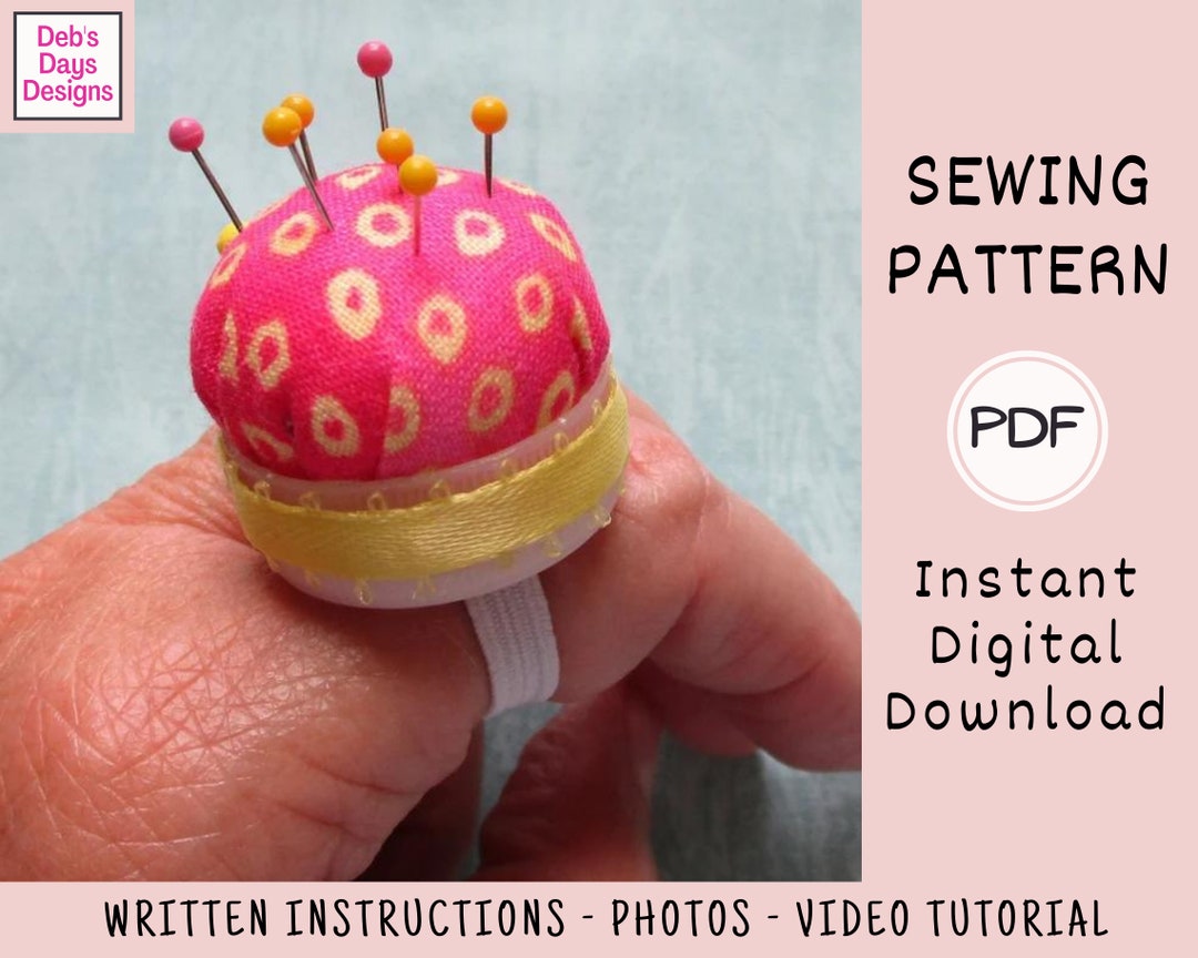 Finger Pincushion PDF SEWING PATTERN Digital Download Make Etsy