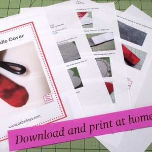Pot Handle Cover PDF SEWING PATTERN, Digital Download, How to Make A