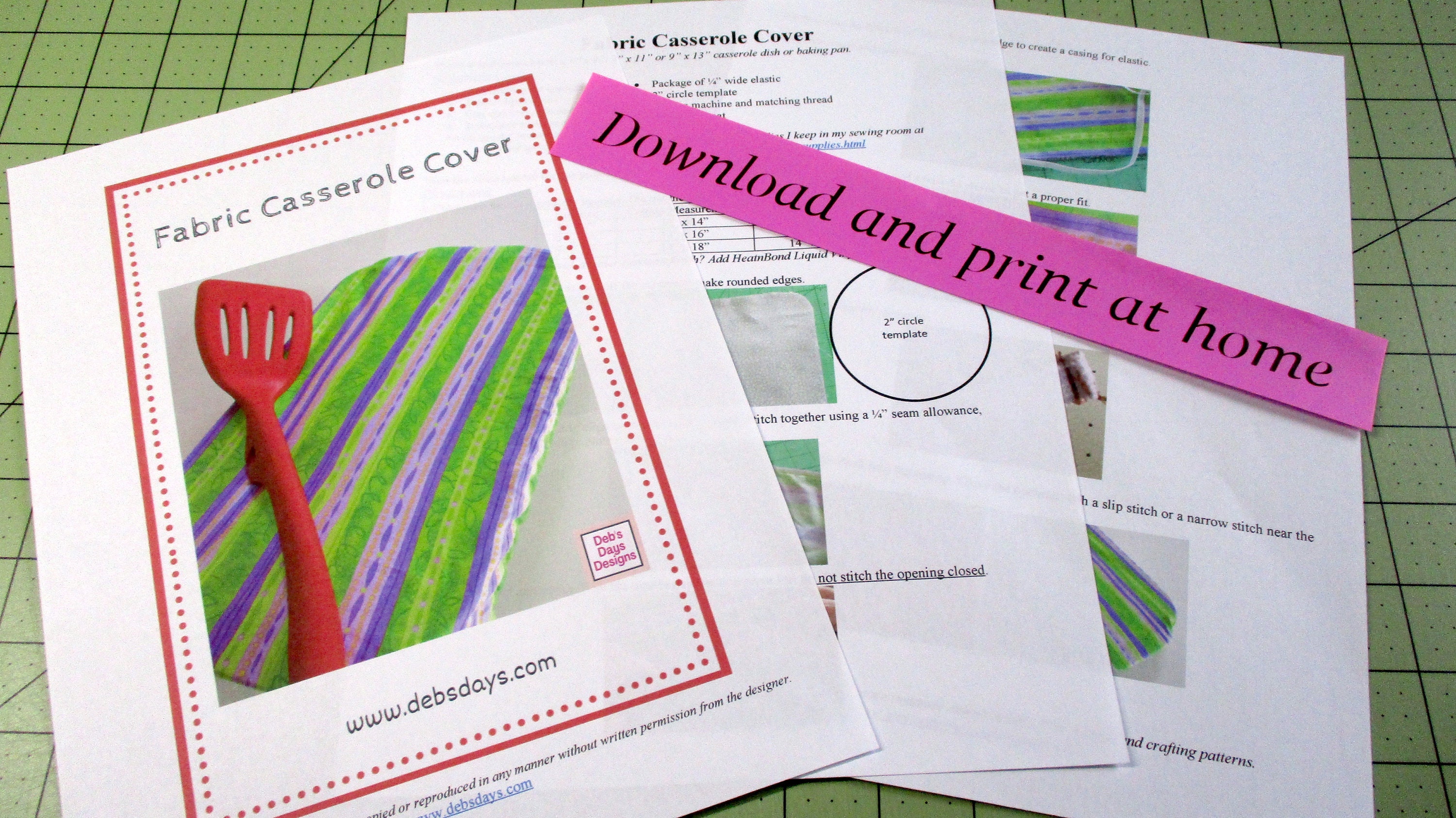 Baking Pan Cover PDF SEWING PATTERN Digital Download How To Make A baking-pan-cover-pdf-sewing-pattern-digital-download-how-to-make-a