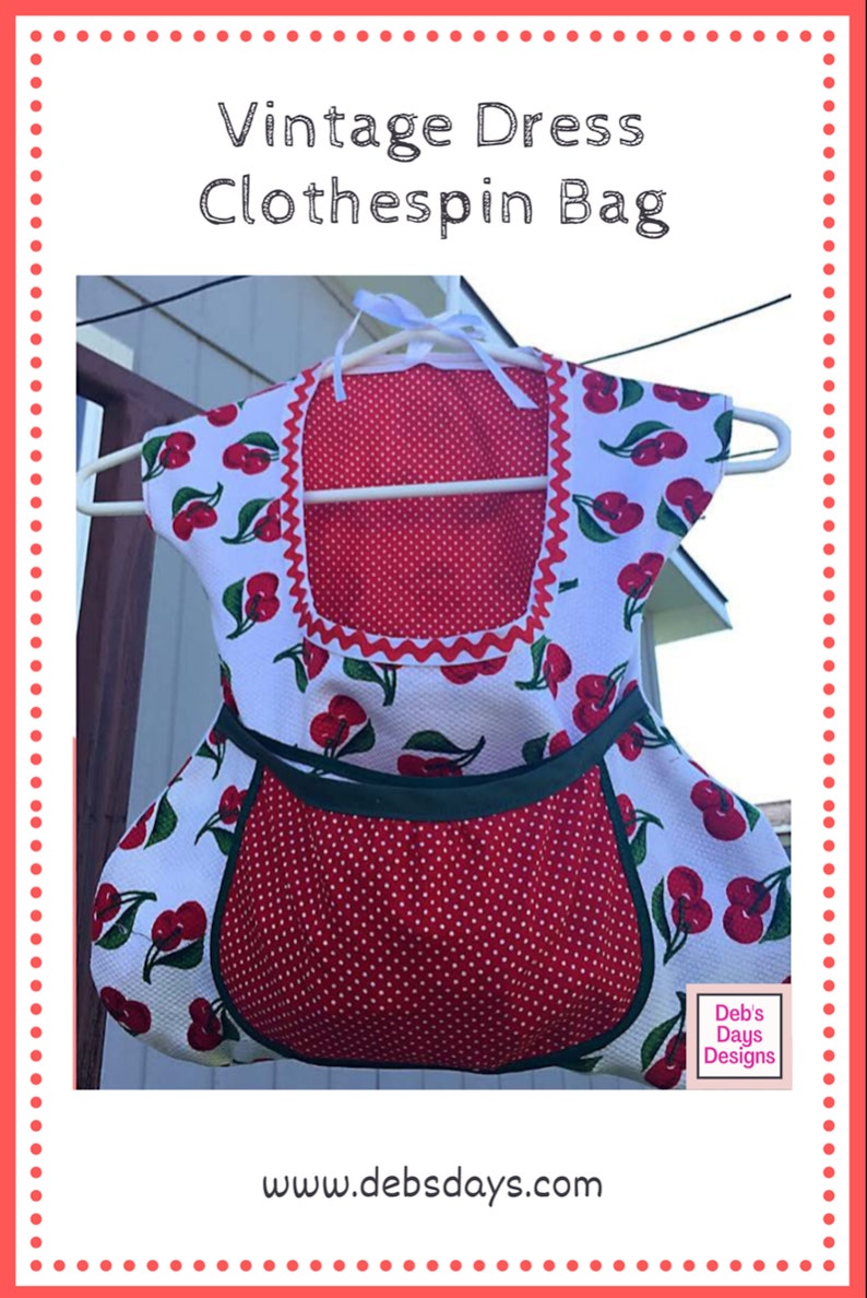 Clothespin Dress Bag PDF SEWING PATTERN Instant Digital Etsy