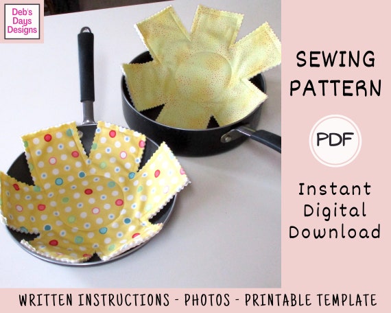 Pot Handle Cover PDF SEWING PATTERN, Digital Download, How to Make Cast  Iron Skillet Potholder Protector, Handmade Kitchen Accessories (Instant  Download) 