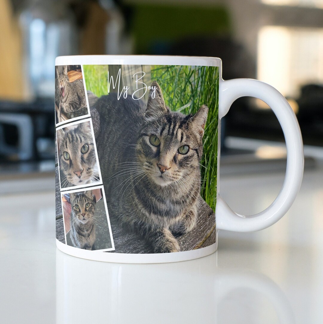 Custom Cat Mug Pet Mug With Pictures Pet Photo Mugs Etsy