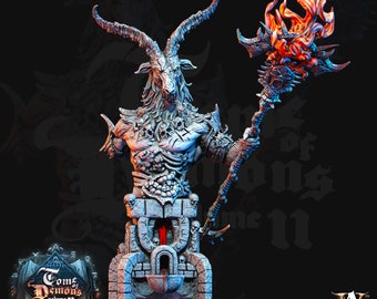 Adramal - Seneschal of Orcus - Bust - Tome of Demons Vol. II - Archvillain Games | 32mm Scale High Fidelity Mini | D&D - RPG