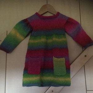 Hand Knitted Dress With Matching Hat and Shoes - Etsy
